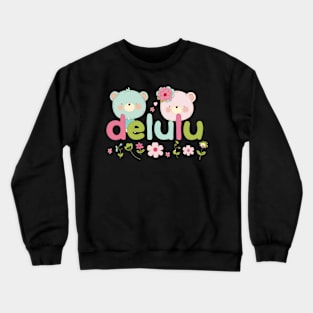 Delulu Kawaii Spring Bears Crewneck Sweatshirt